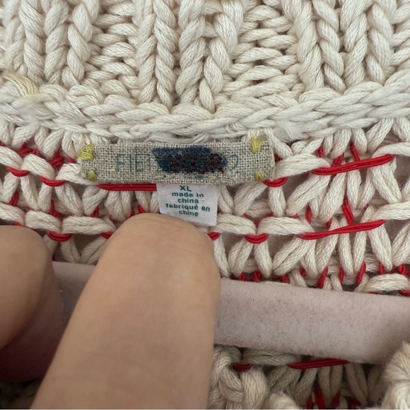 Anthropologie Fiets Voor Open Knit Sweater Size XL - Picture 5 of 5